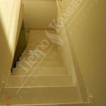 арт. № 142. Классическая мраморная лестница изготовлена из мрамора Crema Marfil